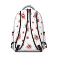 thumbnail image 3 of Pioneer Flower Floral Print Pattern Backpack for School, Cute School Bag with Adjustable Shoulder Straps and Padded Back, 15.3"x11"x7.1", 3 of 5