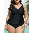 thumbnail image 3 of Sociala Womens Tankini Tops Plus Size Swimsuit Bathing Suit Top Flowy Swim Tops, 3 of 6