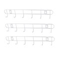 thumbnail image 1 of Metal 6 Hooks Ball End Bathroom Towels Clothes Wall Rack Hook Hanger 3PCS, 1 of 2