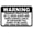 Warning Sign 5, variant on Warning Pool Rules and Security Sign Use at Own Risk Not Responsible for Accidents - 8"x12" Spa Gift Plaque Metal Aluminum