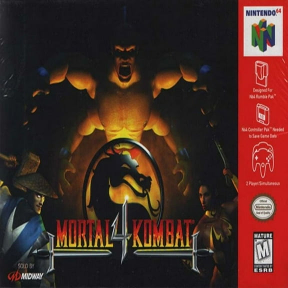 N64 Game Morta1 Kombat 4, US Version Cartridges for N64