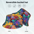 thumbnail image 2 of Balery Psychedelic Sunflowers Sombreros para el sol para hombre y mujer, sombrero de pescador con UPF 50+, 2 of 6