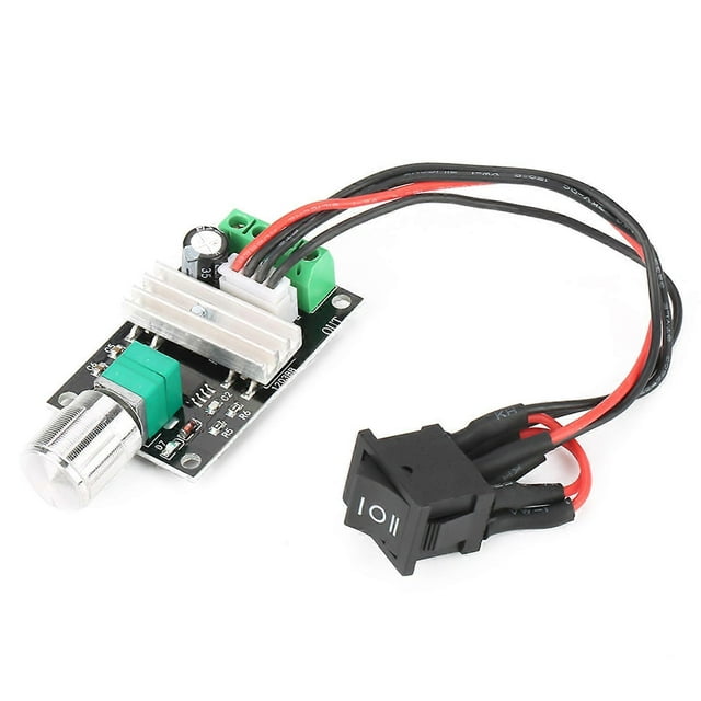 Régulateur de vitesse de moteur PWM réversible avec interrupteur, DC 6 V, 12 V, 24 V, 3 A