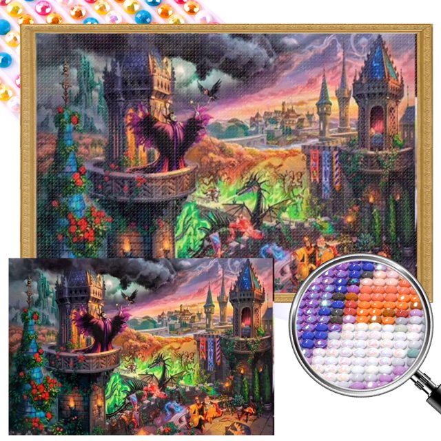 AB Parcial 5D DIY Artística Maléfica Taladro 65x45cm