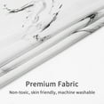 thumbnail image 4 of White Marble Shower Curtain Set, Abstract Shower Curtain for Bathroom Decor, Luxury Fabric for Bathtub, Grey White Modern Waterproof Cloth, 72 x 72, 4 of 6