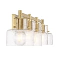 thumbnail image 5 of Dover 4-Light Bathroom Vanity Light in Warm Brass, 5 of 6