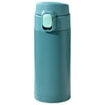 thumbnail image 2 of EARKITY Water Bottle - Vacuum Insulated Thermos Thermal Water Bottle Travel Coffee Mug with Safety Buckle Lid Stainless Steel Leak Proof Tumbler Thermo Flask, Compact Type & One Touch Open, 2 of 7