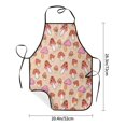 thumbnail image 6 of Zufioo 70s Mushroom Print Tie-up Apron, Unisex Kitchen Apron - Oil-proof, Stain-proof and Waterproof, Suitable for Restaurants and Service Industries-One Size, 6 of 9