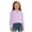 Purple, variant on White Swiss Dot Blouse for Girls Long Sleeve Ruffle Mock Neck Smocked Cuff Top Kids Casual Party Shirt 5-14 Years,Size 11-12 T