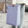 thumbnail image 4 of Large Laundry Hamper,80L(21.1 Gal) Collapsible Laundry Basket with Bamboo Handles,Freestanding Waterproof Clothes Hamper for Laundry Room,Bedroom,Towels,Toys(Purple), 4 of 4