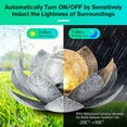 thumbnail image 5 of Waitmin LED Solar Lights, Crackle Glass Lotus Decoration, Waterproof Metal Flower for Patio, Lawn, Pathway, 5 of 8