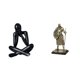thumbnail image 1 of Escultura de figura de caballero abstracta moderna, figura decorativa creativa, adorno de escritorio coleccionable, estatua europea para sala de estar, 1 of 8