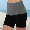 thumbnail image 2 of Patlollav Pants Stretch Sports Shorts for Women'S High Waist Summer Color Block Print Bottoms Beach Shorts, 2 of 6