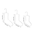 thumbnail image 2 of YSNOOWE 3Ud Rack Colgante De Acero Inoxidable Para Calcetines En Pared O Puerta Plateado, 2 of 7