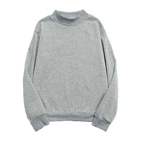2025 New Fashion Plus Size Women's Oversized Round Neck Sweatshirts Long Sleeve Turtleneck Velvet Sweatshirt