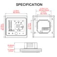 thumbnail image 2 of Tuya ZigBee3.0 Smart Thermostat 5A Weekly Programmable Temperature Controller APP Control Voice Control Compatible with / Home for Water Boiler Gas Boiler for Home Offices Villas, 2 of 7