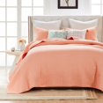 thumbnail image 5 of Greenland Home Textured Fashion Finely Stitched Bedding Set, Monterrey Coral, 3-Piece Full/Queen, 5 of 7
