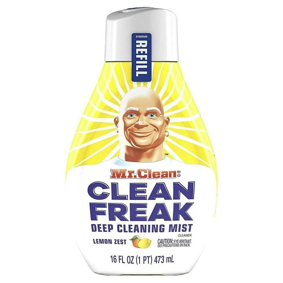 Mr. Clean Freak Deep Cleaning Mist Refill, Lemon Zest, 16 Fl Oz (Pack Of 2) Packaging May Vary