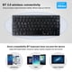 thumbnail image 5 of Teclado Bluetooth-Compatible con Teclado Slim Battery Powered Laptops Universal PC Wireless Smart Gamers Travel Electronics Methold EL005417-00B, 5 of 7