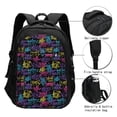 thumbnail image 3 of Easygdp Graffiti Art Mochila para Laptop de Viaje con Puerto USB, Mochila para Laptop con Puerto de Carga USB para Mujeres y Hombres, 3 of 7