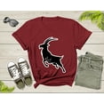 thumbnail image 2 of Cool Wild Goat Animal Horn Livestock Silhouette Capricorn T-Shirt Goat Lover Shirt Farm Animal Goat Gift Tshirt Farm Life Animal Lover Shirt, 2 of 8
