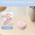 thumbnail image 4 of Hemvt Cordless Electric Nail Trimmer with Nail Scraps Storage and LED Light, USB Rechargeable Automatic Nail Clipper for Seniors and Adults, 2 Adjustable Speeds, 4 of 8