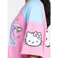 thumbnail image 4 of Hello Kitty Women's Short Sleeve Varsity Graphic Tee, Sizes XXS-XXL, 4 of 5
