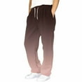 thumbnail image 2 of BRGZLK Boys Pants Gradient Color Loose Sweatpants Open Bottom Casual Elastic Waist Sport Joggers Pants with Side Pockets Brown 6-7 Years, 2 of 5