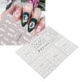thumbnail image 4 of Nail Stickers, 5D Floral Pattern 6 Sheets Long Use Time Gift Self Adhesive Nail Art Decal  For Girls For Home, 4 of 8