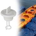 thumbnail image 6 of DimyFew Boat Drain Plug Fits 1 inch Drains Lightweight Replace Parts Accessory Round White, 6 of 9