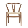 thumbnail image 1 of walnut/natural Dining Chair, Wood-cord chair with solid wood, 1 of 4
