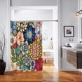 thumbnail image 4 of Cortina de ducha Neasow Boho Floral 100% poliéster 180 x 180 cm, 4 of 8