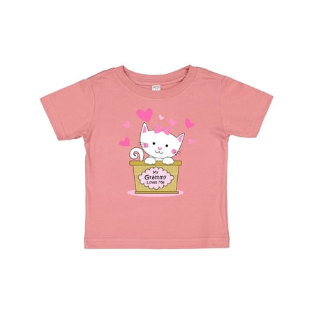 

Inktastic Kitty Grammy Loves Me Gift Baby Girl T-Shirt