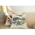 thumbnail image 2 of Ambesonne Nautical Throw Pillow Cover 2 Pack, Modern Boho Botanical Sea, 16", Sage Green, 2 of 7