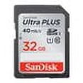 thumbnail image 2 of SanDisk 32 GB Ultra PLUS Class 10 UHS-1 SDHC Memory Card, 2 of 3