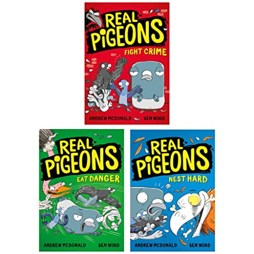 Real Pigeons Series Children Collection 3 Books Set By