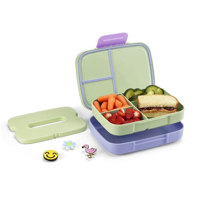 Ello Benni Kids Bento Lunch Box with Ice pack, Purple - Walmart.com