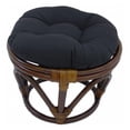 thumbnail image 3 of International Caravan Pouf Repose-Pieds Papasan en Rotin Bali - Indigo, 3 of 3