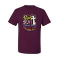 thumbnail image 2 of God Didn't Bring You This Far To Leave You Religious Inspirational/Christian Men's Graphic T-Shirt, Maroon, 4XL, 2 of 3