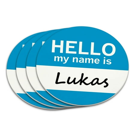 

Lukas Hello My Name Is Coaster Set