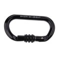 thumbnail image 4 of 5pcs Mosquetón de escalada en roca Cola Clip Tornillo Bloqueo 8KN-25KN Negro, 4 of 8