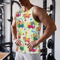 thumbnail image 5 of Daiia Cute Animals driving a car Printed Men's Quick Dry Fit Muscle Tank Top Slim-Fit Tank Workout Tank Top Lightweight Sports Tank Top-Medium, 5 of 7