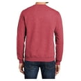thumbnail image 2 of Yellow Rooster Men's Core Fleece Classic Crewneck Sweatshirt Heather Red 4XL, 2 of 6