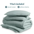 thumbnail image 5 of Bare Home Washed Duvet Cover Set - Ultra-Soft - Premium 1800 Collection - 3 Piece - King/Cal King, Sea Spray, 5 of 8