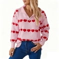 thumbnail image 1 of HongQid Womens Pullover Sweaters Long Sleeve Crewneck Casual Loose Knit Jumper Tops, 1 of 8