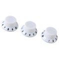 thumbnail image 3 of 3PCS Potentiometer Rotary Knobs Tone Volume Control Knob Replacement for Electric Guitar Bass White Knob Black Lettering, 3 of 14
