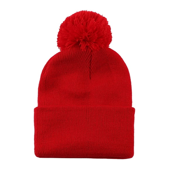 LIZENG Beanie for Kids Toddler Baby Soft Knit Winter Hat with Folded Brim Unisex Cute Winter Cap Hat and Mitten Set