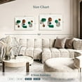 thumbnail image 4 of Elephant Stock Emerald And Amber Shapes Wall Art - Horizontal Canvas Wall Art - Living Room Wall Decor - Abstract Canvas - Green And Gray Decor - 36" x 24", 4 of 8