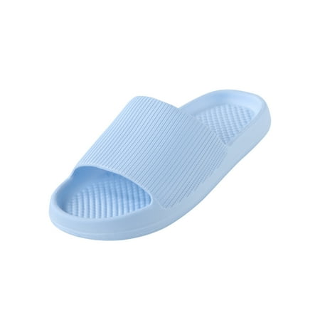 

WANYNG slippers for women Men And Women Home Slippers Slippers Flat Non Slip Bathroom Sandals And Slippers Ladies Shoes Light blue 36-37