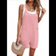 thumbnail image 3 of Mono de Verano Sin Mangas para Mujer, con Tirantes Finos, Holgado, Corto, con Bolsillos, 2025 Rosa L, 3 of 10
